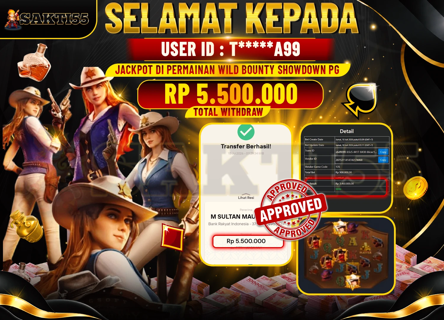 BUKTI JACKPOT WILD BOUNTY SHOWDOWN - SAKTI55